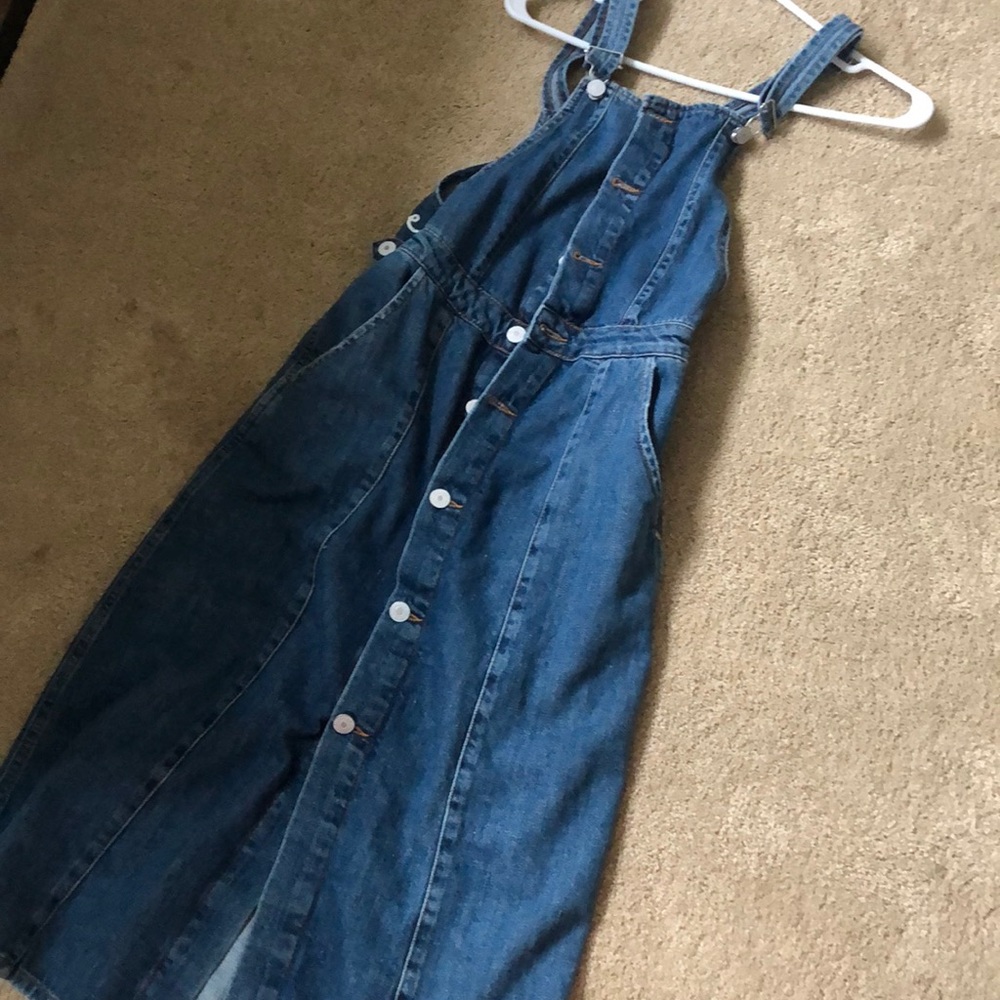 Zara denim midi dress